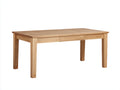 Schreibtisch-Holz-140×70×76 cm-Natur-geradliniges Arbeitsdesign fürs Arbeitszimmer