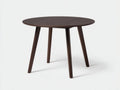 Table à manger ronde en bois 120×120×75 cm - brun - style contemporain