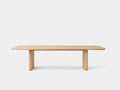 Table à manger rectangulaire en bois 220×100×75 cm - bois clair - style contemporain